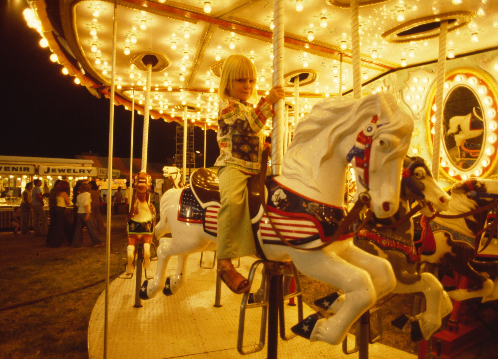 Girl on carousel, 1978